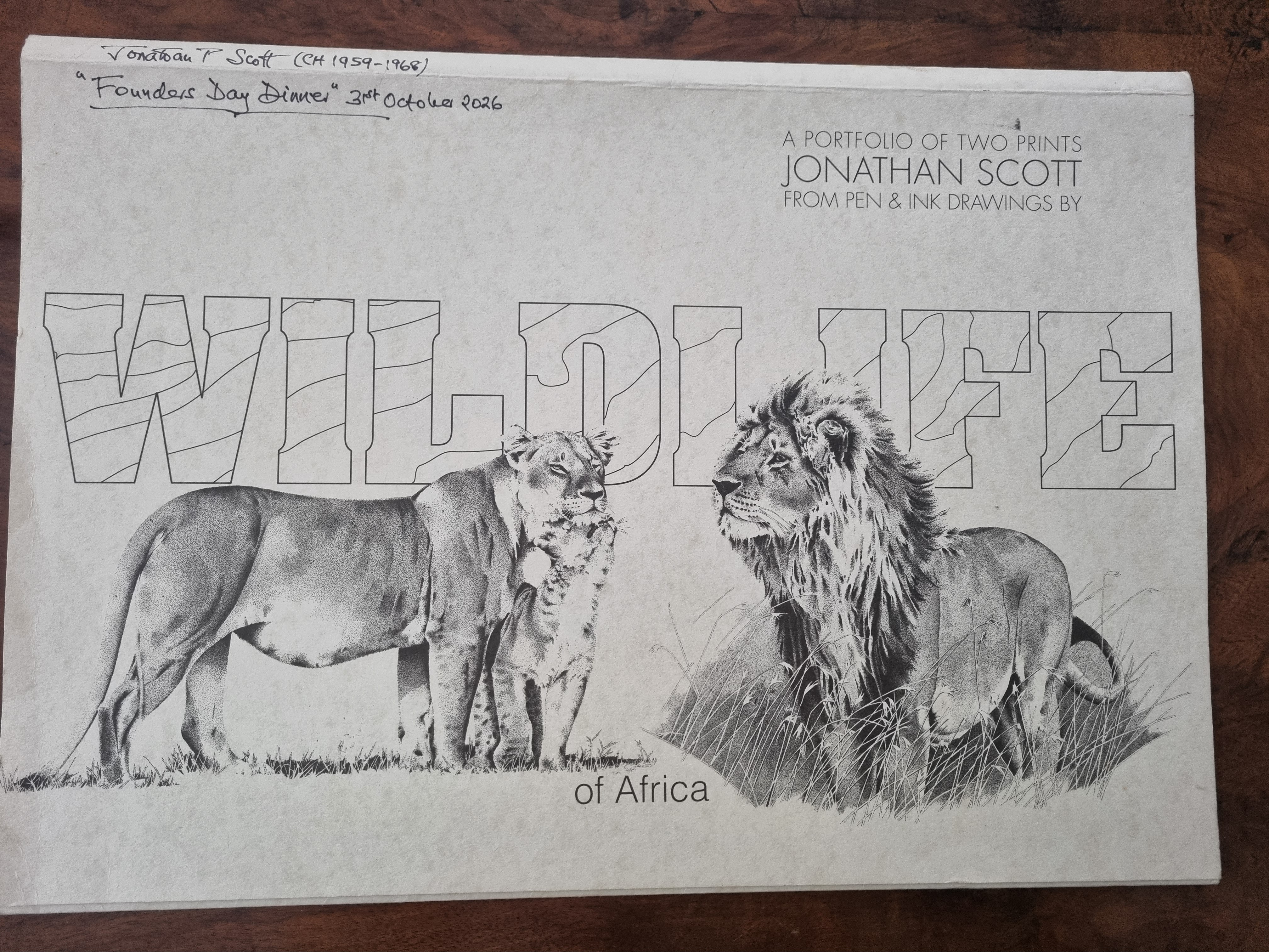 Signed African Wildlife Artist’s Proofs by Jonathan Scott
