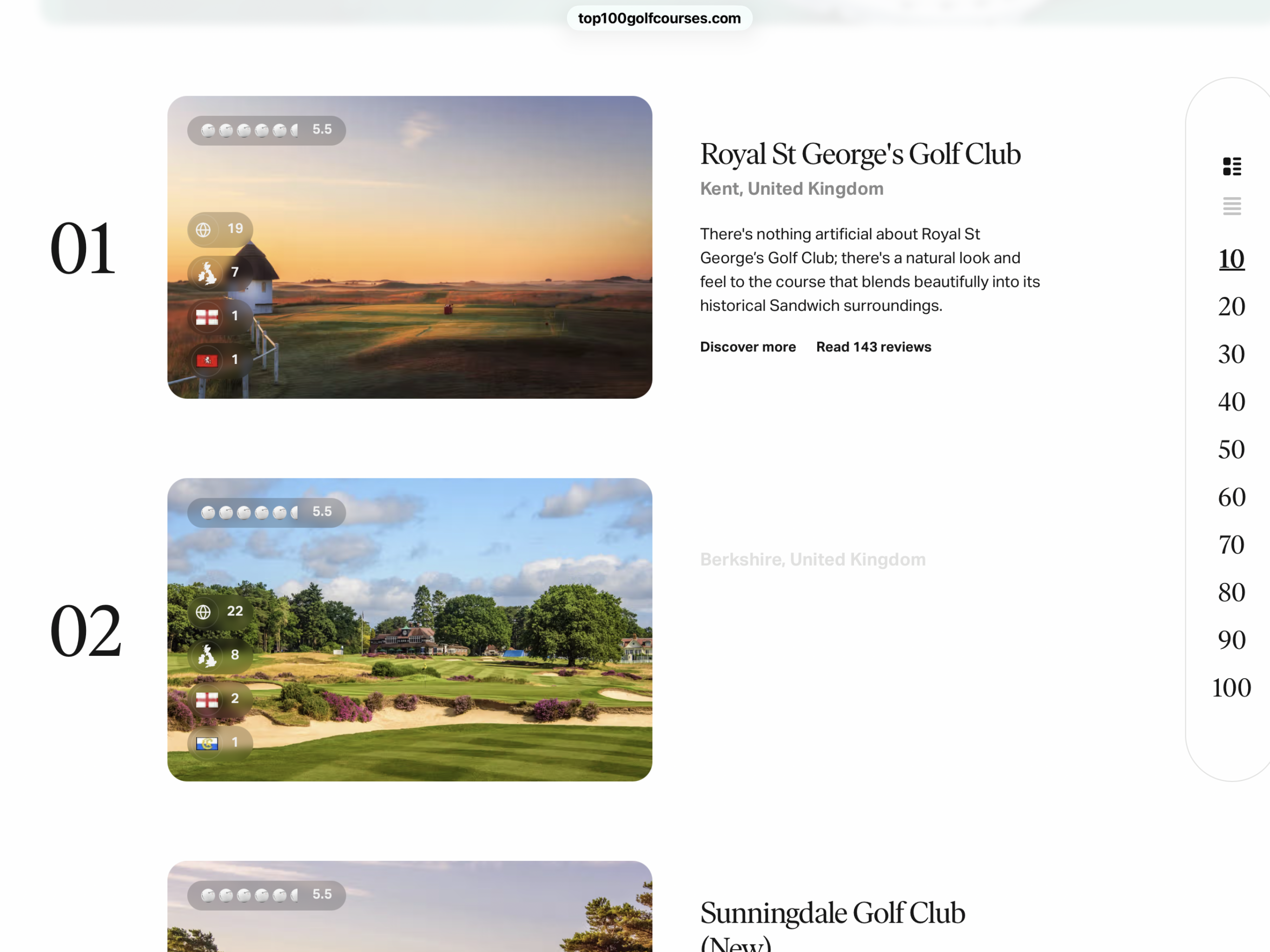 Golf for 3 guests at The Royal St George’s Golf Club, Sandwich, Kent